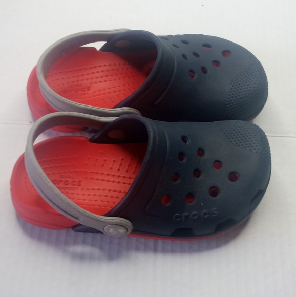 Crocs Electro Navy Little Kids Clogs - Picture 11 of 12